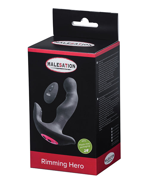 Malesation Prostate Massager dual motors rotating beads with remote control for intense prostate stimulation