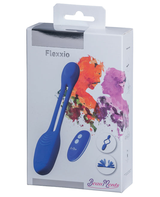 BeauMents Stimulator Blue Dual Motor Silicone with Remote for Ergonomic Targeted Stimulation