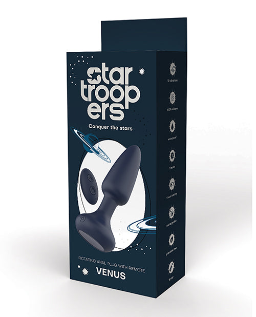 Star Troopers Anal Plug Rotating Beads Remote Control for Enhanced Anal Pleasure