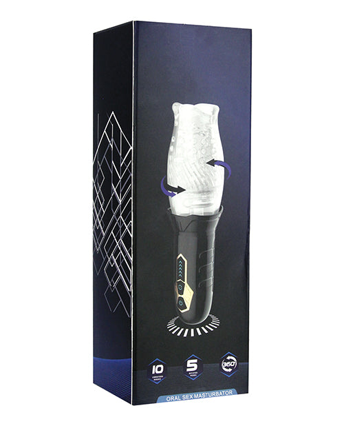 Secwell Blowjob Simulator with Rotating Sleeve and Tongue Texture for Realistic Oral Stimulation