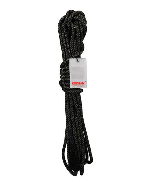Tantus Bondage Rope polyester 30-foot olive design for secure and comfortable rope restraint play