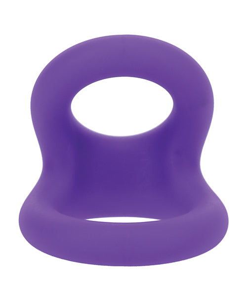 Tantus Penis Enhancement Silicone C-Ring Dual Support Design in Lilac for Comfortable Separation