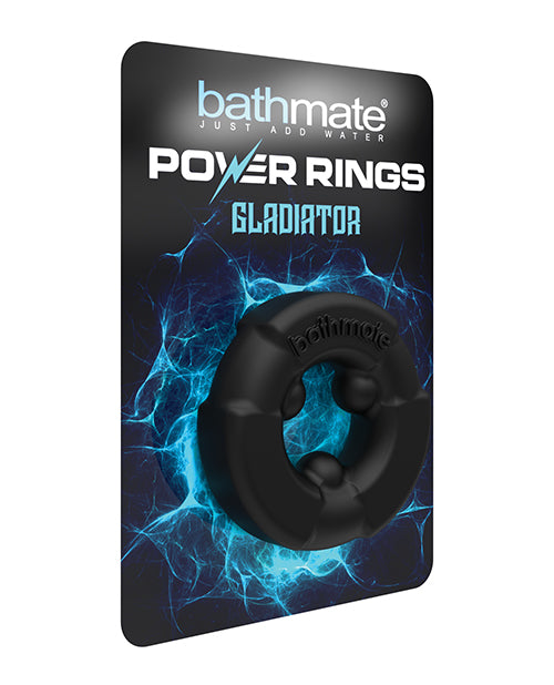 Bathmate Gladiator Cock Ring – Black Flexible Power Ring for Enhanced Performance