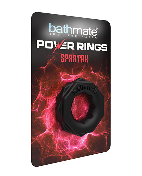 Bathmate Spartan Cock Ring – Black Penis Enhancement with Flexible Elastomax Design