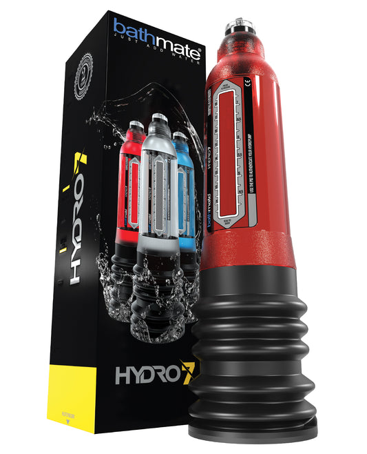 Bathmate Hydro 7 Penis Pump for Beginner Penis Enhancement in Red