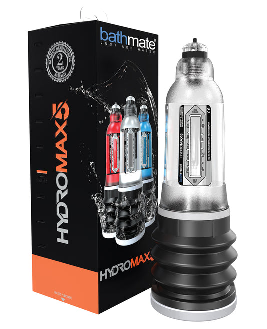 Bathmate Penis Enhancement Pump Hydromax 5 Clear with Powerful Hydraulic Technology for Enlarging and Safe Performance