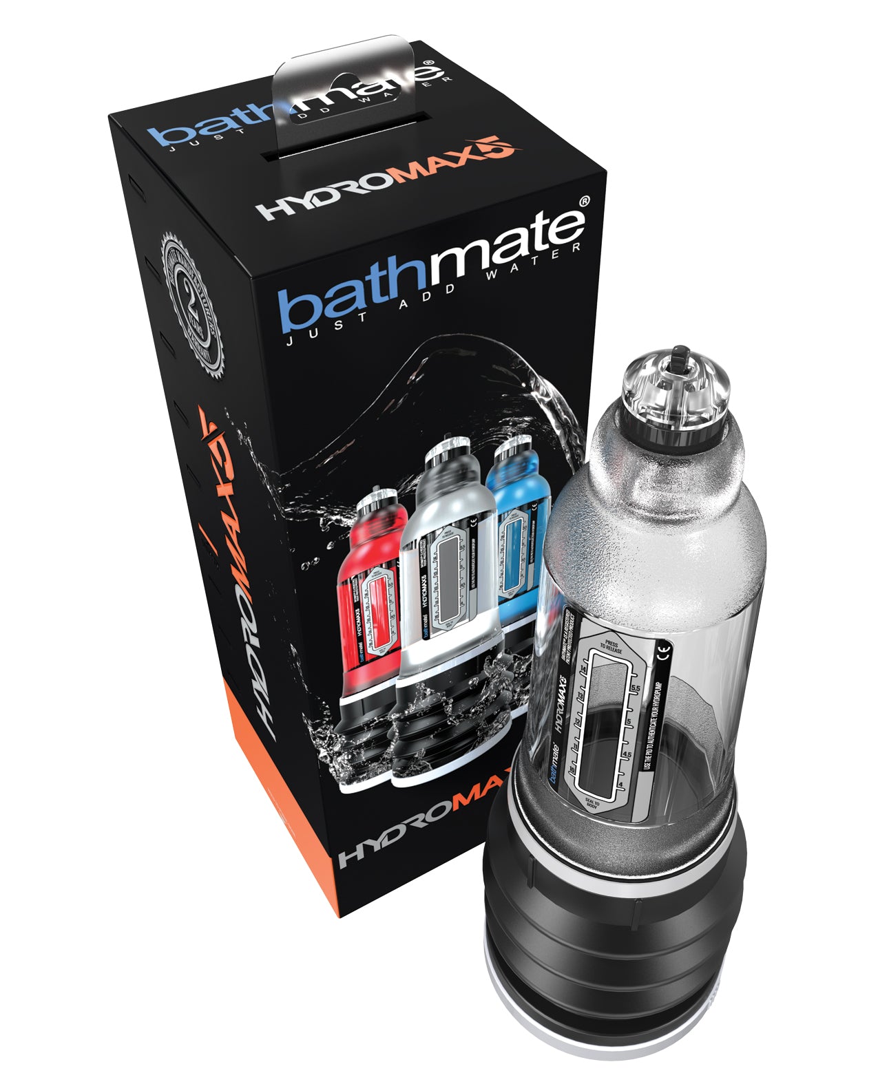 Hydromax 5 Penis Pump with 35% More Power | Clear Size for 3-5 Inches