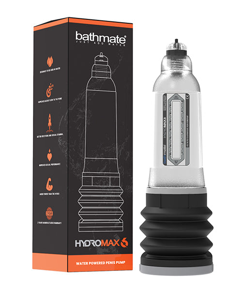 Bathmate Penis Enhancement Pump Clear Water-Based Design with Comfort Pad for Lasting Male Gains