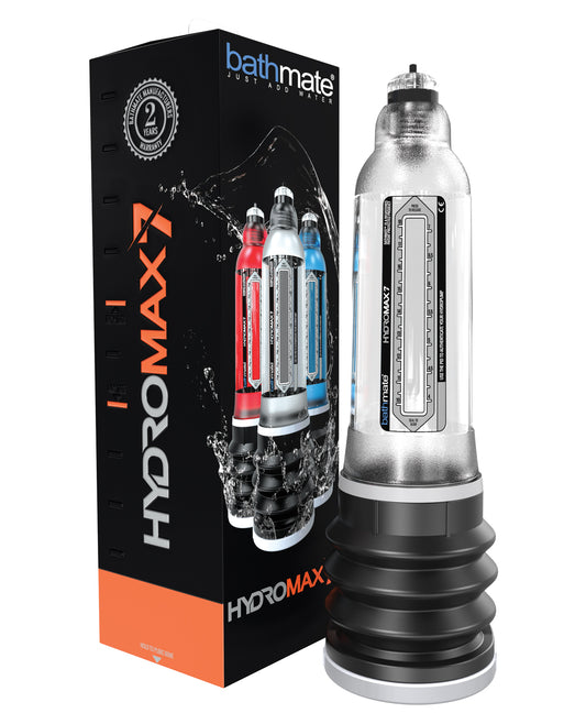 Bathmate Penis Enhancement Hydromax 7 Clear 35% More Power Water Pump for Safe Growth and Comfort