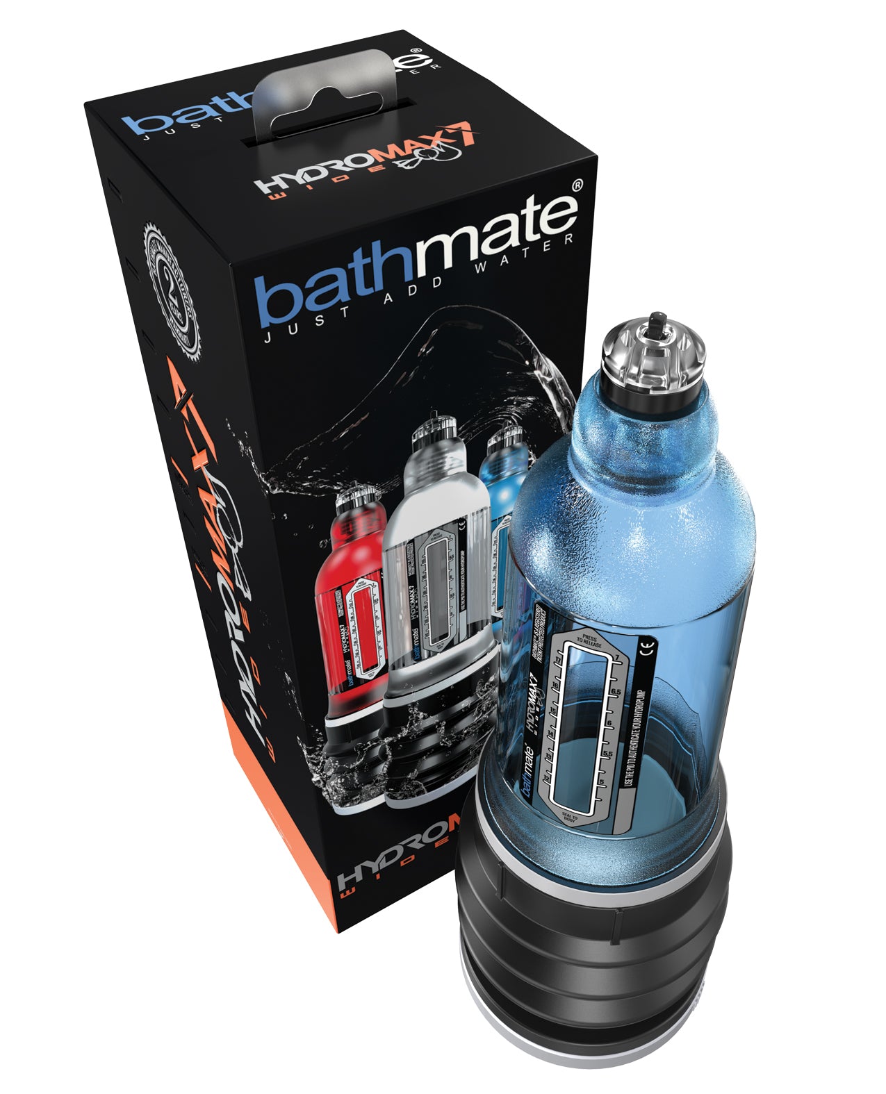 Bathmate Hydromax 7 Wide Boy Blue Penis Pump with Wide Vessel