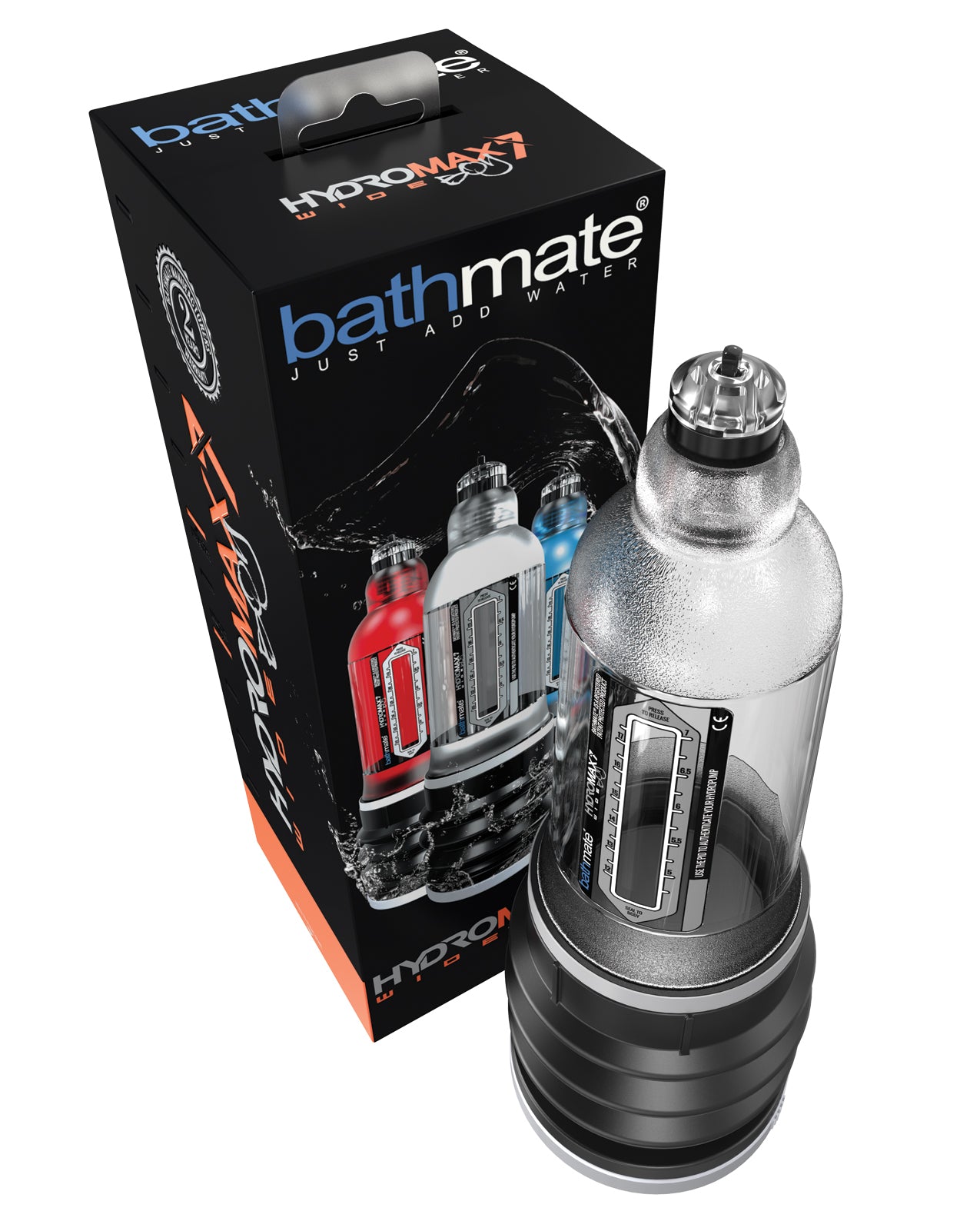 Bathmate Hydromax 7 Wide Boy Clear Water Penis Pump for Girth Enhancement