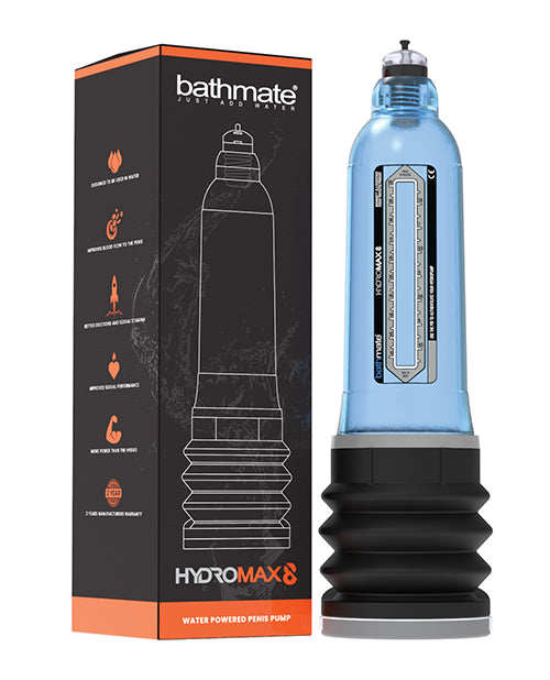 Bathmate Penis Enhancement Pump Hydromax 8 Blue with Hydro-Vacuum Technology for Increased Length and Girth