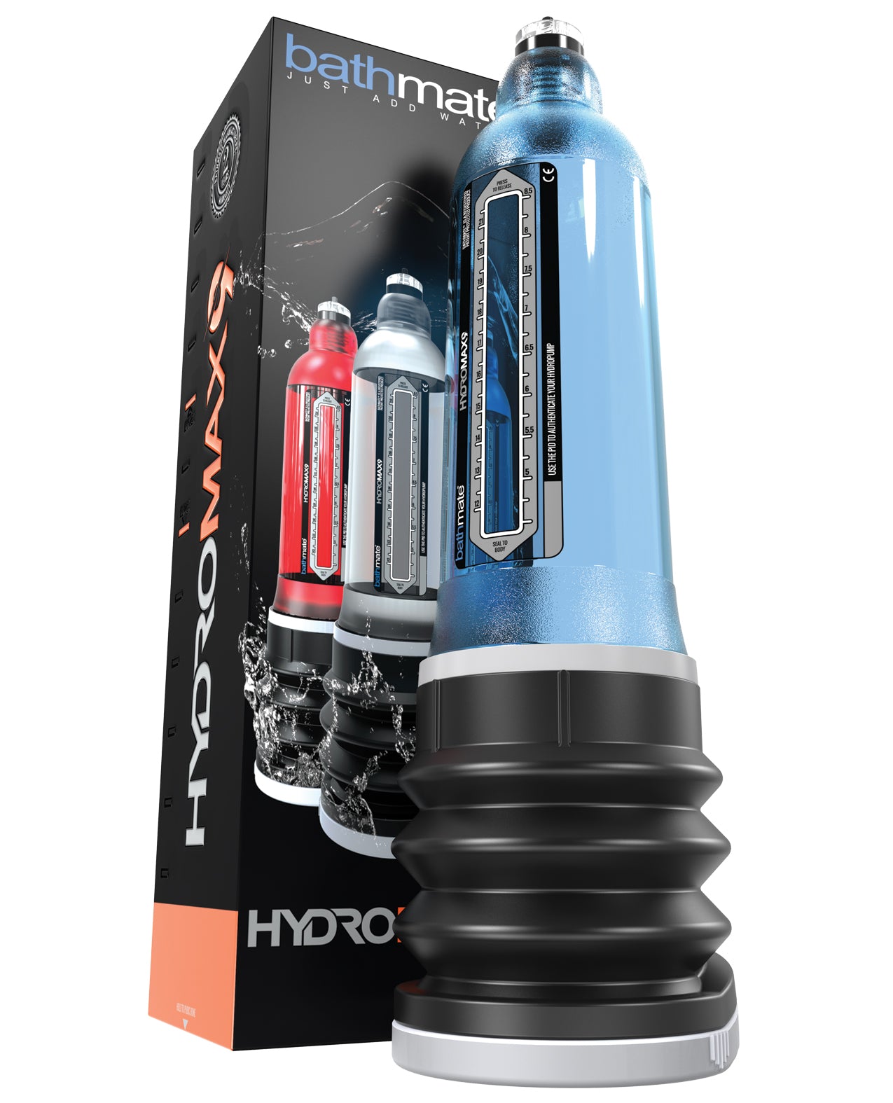 Bathmate Hydromax 9 Blue Penis Enhancement Pump with Advanced Bellows