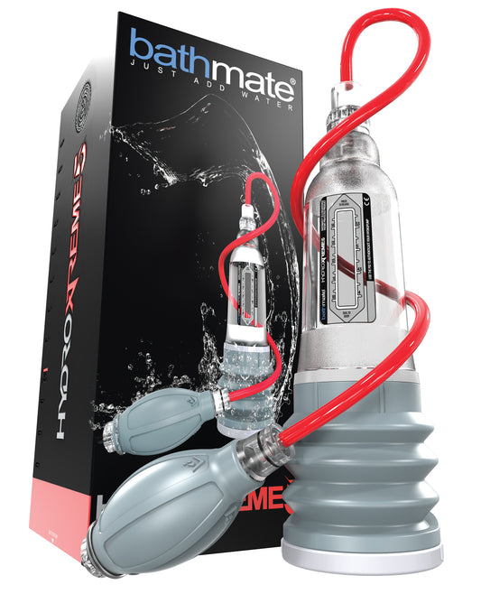 Bathmate HydroXtreme 5 Clear Penis Enhancement Pump with Accessories