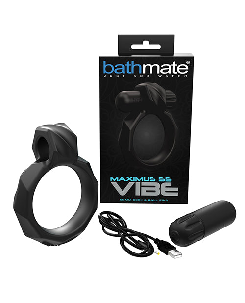 Bathmate Vibrating Cock Ring with 10 Intense Vibration Modes and Waterproof Silicone Design for Enhanced Intimacy
