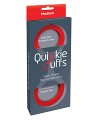 Creative Conceptions Bondage Restraints Flexible Red Silicone Cuffs for Comfortable, Discreet Restraint Play