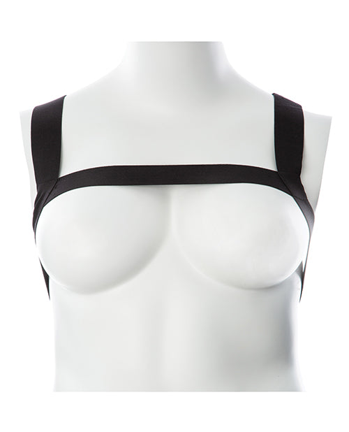 Gender Fluid Body Harness Unisex Minimalist Ultra-Stretch Elastic for Fashion Layering and Versatile Styling