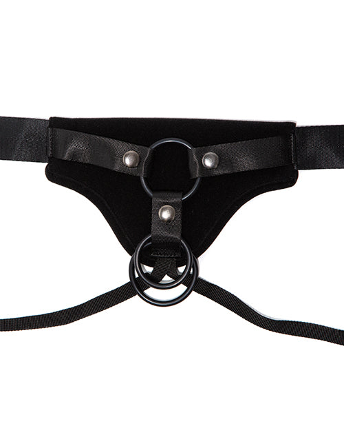 Gender Fluid Strap-On Harness with Padded Adjustable Fit and Nickel-Free Components for Inclusive Comfort