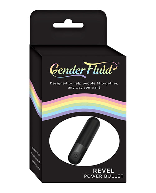 Gender Fluid Stimulator USB Rechargeable Power Bullet with Matte Black Finish for Versatile Sensual Play