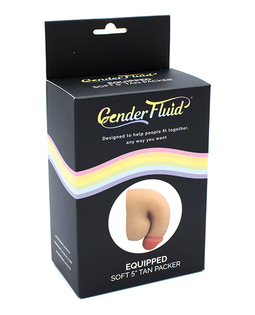 Gender Fluid Soft Packer prosthetic with natural details and flexible flat base for comforting daily gender affirmation