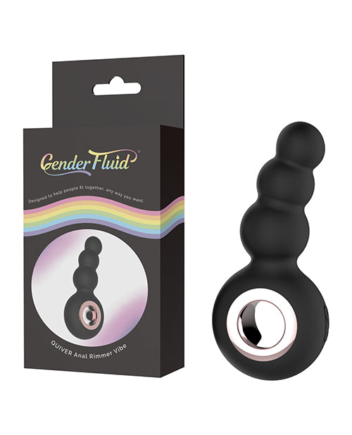 Gender Fluid Anal Ring Bead Vibe with 10 Vibration Patterns and Rose Gold Detail for Targeted Anal Stimulation