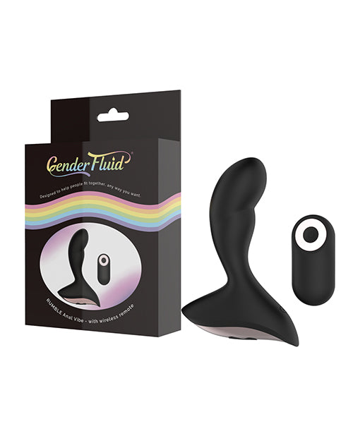 Gender Fluid Anal Vibrator Remote Controlled Silicone Water Resistant with Rose Gold Detail for Discreet Pleasure