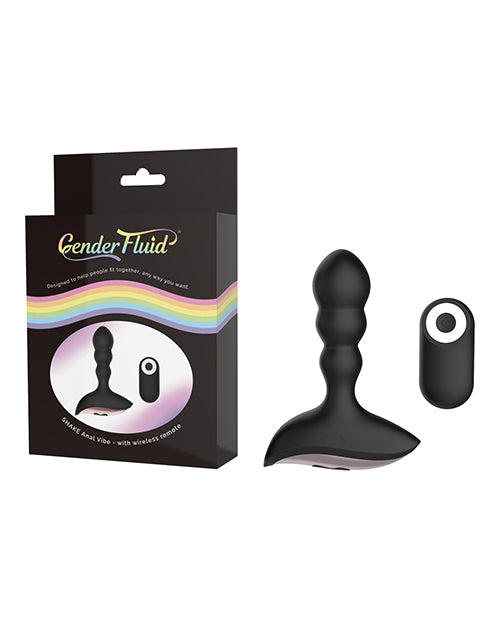 Gender Fluid Anal Vibrator Black Remote Control 10 Vibrations Rose Gold Detail for Precision Stimulation