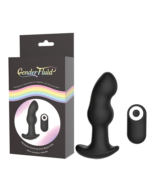 Gender Fluid Anal Vibe Black Medical-Grade Silicone Remote Control for Versatile Pleasure and Comfortable Use