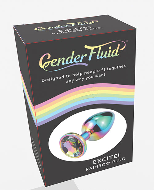 Gender Fluid Anal Plug Smooth Silicone Rainbow Tapered Design for Comfortable Anal Play