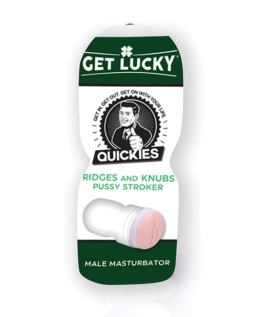 Get Lucky Masturbator Cup Realistic Textured Ridges Knubs for Male Stimulation