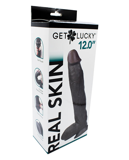 Get Lucky Dongs & Dildos Dual Layered Sliding Skin Suction Base for Lifelike Hands-Free Experience