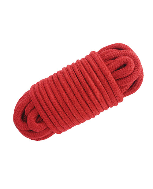 Hello Sexy! Bondage Rope super-soft three-strand twist in Tiger Lily color for versatile restraint play