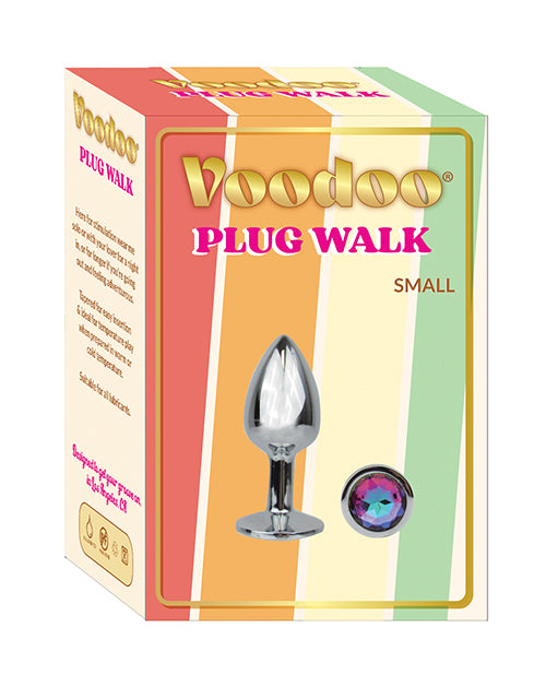 Voodoo Small Metal Anal Plug Tapered Weighted Design with Silver Alloy for Precision Stimulation