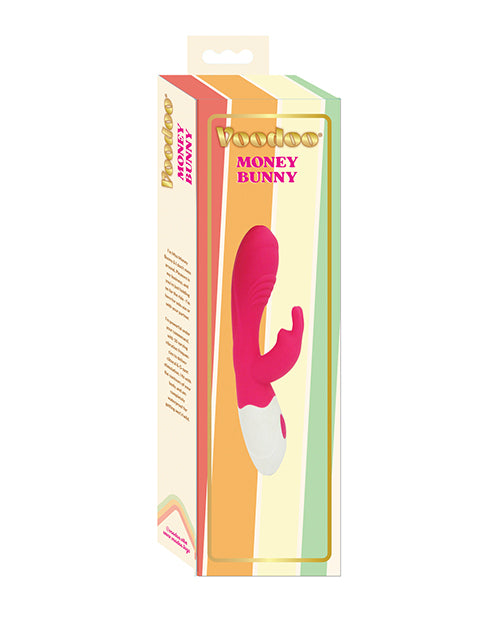 Voodoo Vibrator Money Bunny Pink 10 Vibration Modes Waterproof Design for Dual Stimulation