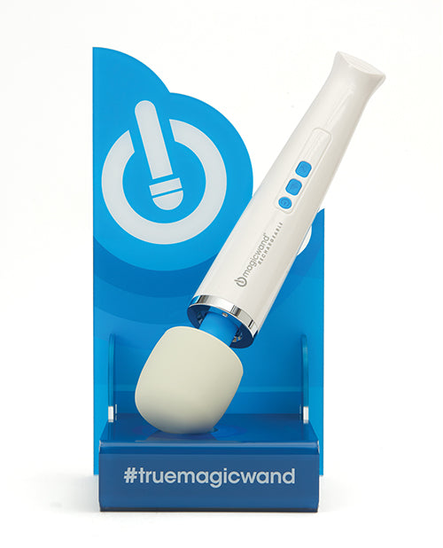 Magic Wand Acrylic Display Stand with Interchangeable Signage for Retail Product Visibility