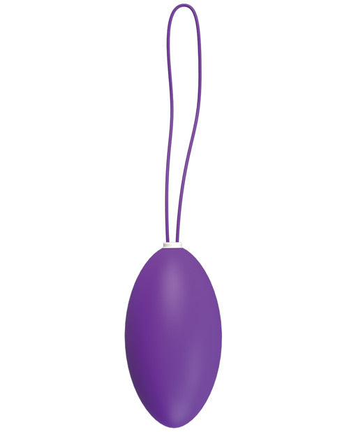 Peach Rechargeable Egg Vibe Stimulator in Indigo with Remote Control