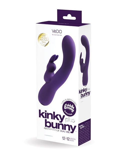 VeDO Vibrator Dual Motor Waterproof USB Rechargeable with Ribbed Tickler for G-spot and Clitoral Stimulation