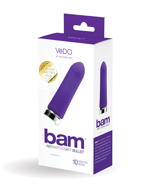 VeDO Stimulator Rechargeable Bullet Powerful 10 Modes Waterproof Silicone for Intense Personal Pleasure