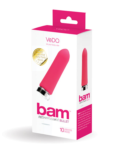 VeDO Stimulator Rechargeable Bullet 10 Vibration Modes Waterproof Silicone for Intense Stimulation