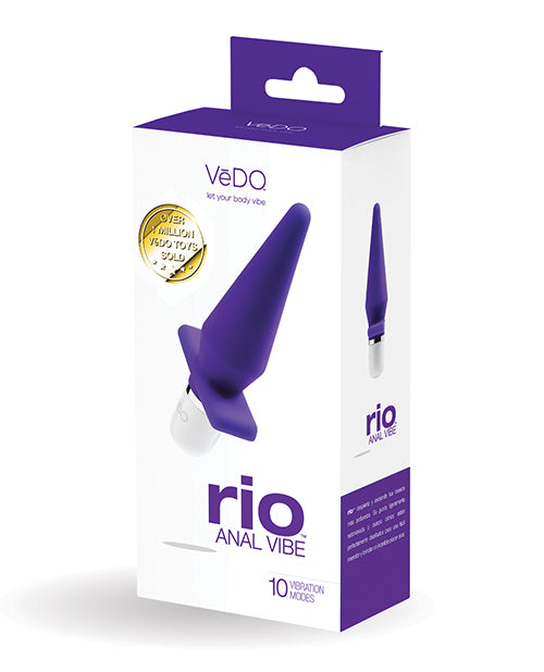 VeDO Anal Vibrator Waterproof Silicone Powerful Vibration Tapered Design for Comfortable Anal Stimulation