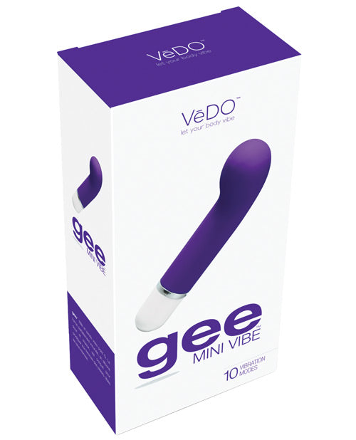 VeDO G-Spot Vibrator Curved Design 10 Vibration Modes Waterproof for Targeted Stimulation
