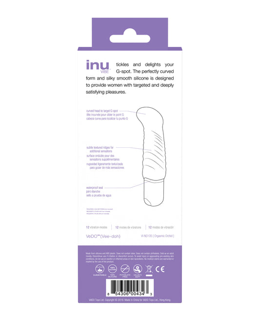VeDO Inu Mini Vibe Curved G-Spot Vibrator in Orgasmic Orchid