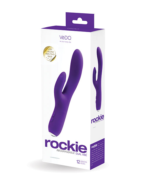VeDO Dual Vibrator with Flexible Clitoral Tickler and 12 Vibration Functions for Targeted Pleasure