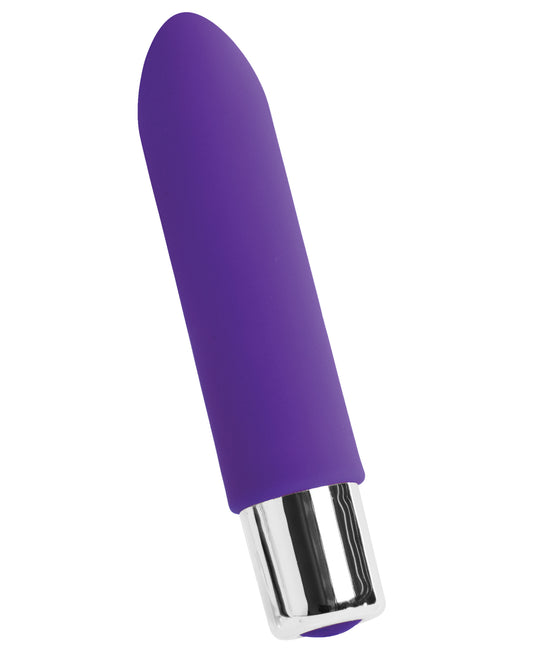 VeDO Bam Mini Rechargeable Bullet Vibrator with 10 Modes - Into You Indigo