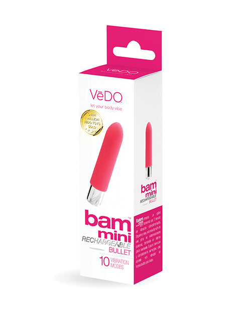 VeDO Bullet Vibrator Mini Powerful 10-Vibration Waterproof Design for Discreet Stimulation