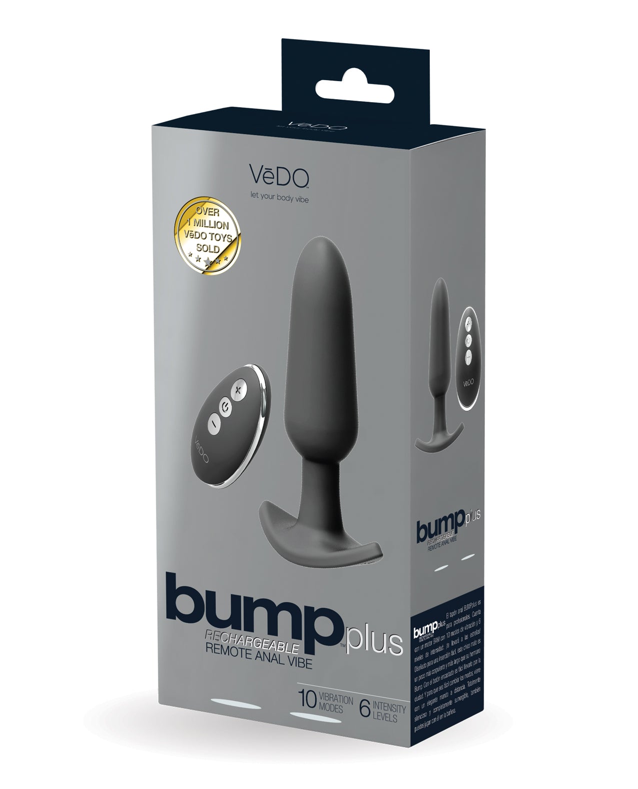 VeDO Anal Plug Rechargeable Silicone Remote Control Waterproof Design for Enhanced Backdoor Stimulation