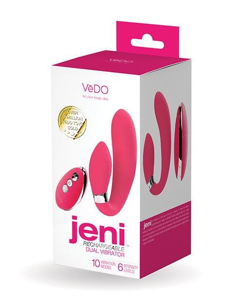 VeDO Vibrator Dual Motor C-Shape Flexible Neck Remote Controlled for G-Spot and Clitoral Stimulation