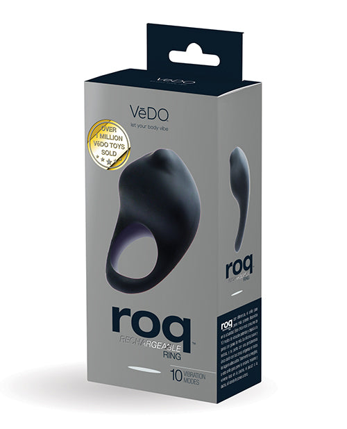 VeDO Rechargeable Cock Ring, 10 Vibration Modes, Waterproof Silicone for Intimate Stimulation