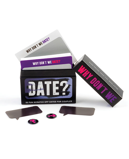 Why Don't We Games for Romance & Couples Scratch-Off Cards with QR Tips for Unique Romantic Date Night Ideas