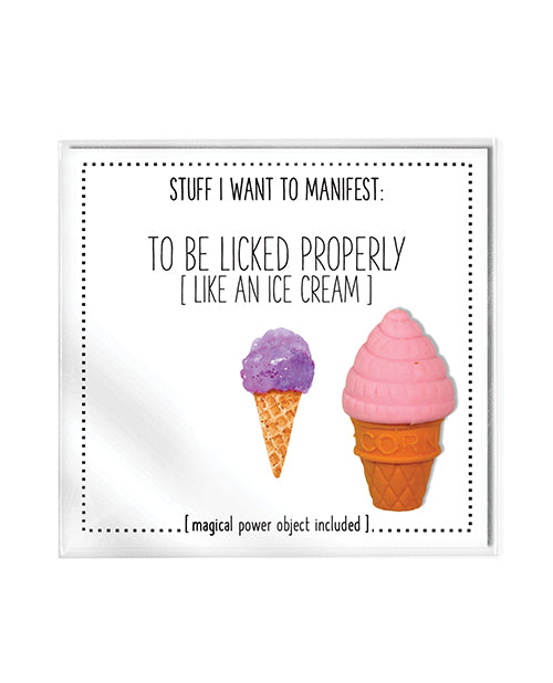 Warm Human Manifestation Mini Card & Charm Set for Positive Affirmation and Daily Motivation